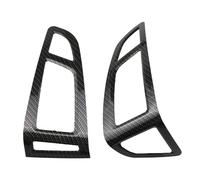 Accessorio Interni Autos Per Ford Per Focus 3 Per MK3 2015-2018 LHD Ac Prese D'aria Condizionate Trim Accessori Auto Air Vent Uscita Pannello Copertura Adesivo(Carbon fiber black)
