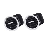 Accessorio Interni Autos Per Opel Per ADAM Per CORSA D Per MK3 Per Vauxhall 13417363 2201099 Nero/Cromo A/C Air Vent Copertura Griglia Di Uscita Adatto(2 pc Black sliver)
