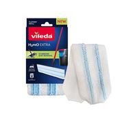 Vileda H2PrO Flat Mop Ricambio | Panno resistente in microfibra | Rimozione dello sporco ostinato | Facile da applicare | Lavabile in lavatrice | Per tutti i pavimenti