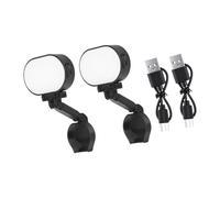 Accessorio leggero per vlogging compatto, 2 pack | Supporto a clip incernierato con controllo del colore da caldo a freddo, tre livelli luminosità, ricarica USB
