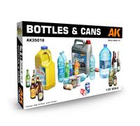 Accessorio Maquettemaquette Diorama Bottiglie & Cans AK INTERACTIVE 35018 1:3 5