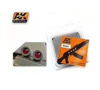 Accessorio Maquettemaquette Lenti Red 4mm AK INTERACTIVE Ak216 Modellino