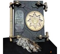 Accessorio Mummia - Set Libro Dei Morti E Libro Dei Viventi | Nuovi Libri Decorativi 20x15cm Con Compartimento Cavo | Accessorio Egizio Vintage In Resina Fatta A Mano Per Halloween Fan Film Co