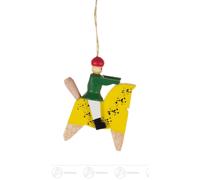 Accessorio per Albero Pendente " Sonneberger Cavaliere " Cavallo Giallo Verde