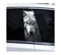 Accessorio Per Auto 2 Adesivi Impermeabili Per Montanti Auto Con Occhi Di Lupo, Per Coprire I Graffi Sui Montanti Delle Portiere Auto.(K)