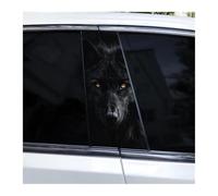 Accessorio Per Auto 2 Adesivi Impermeabili Per Montanti Auto Con Occhi Di Lupo, Per Coprire I Graffi Sui Montanti Delle Portiere Auto.(F)