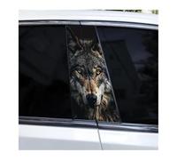 Accessorio Per Auto 2 Adesivi Impermeabili Per Montanti Auto Con Occhi Di Lupo, Per Coprire I Graffi Sui Montanti Delle Portiere Auto.(O)