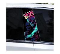 Accessorio Per Auto 2 Adesivi Per Montante Centrale Auto, Pellicola Protettiva Impermeabile Colorata Per Montante B Auto Che Abbraccia L'anima(C)