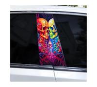 Accessorio Per Auto 2 Adesivi Per Montante Centrale Auto, Pellicola Protettiva Impermeabile Colorata Per Montante B Auto Che Abbraccia L'anima(D)