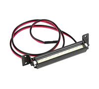 Accessorio per auto RC Mini 12 LED Barra luminosa Lampada da tetto Scx10 110 4WD Crawler Nero