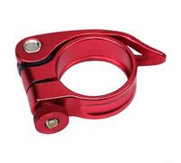 Accessorio per bicicletta, in alluminio leggero, a sgancio rapido, si adatta perfettamente a tubi di entrambe le dimensioni comuni (rosso)