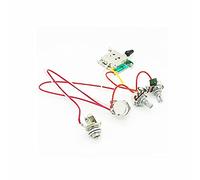 Accessorio per cablaggio per chitarra elettrica, LP 2T 2V 1J 5-Way Switch 500K Pentole Manopole di controllo per chitarra stile Strats Sostituire - Cappello nero