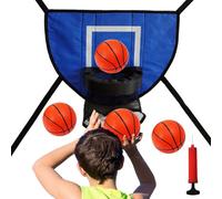 Accessorio per canestro da basket - Set da gioco con trampolino, canestro morbido adatto ai bambini, include pompa per 4 palline, divertimento nel giochi, attività per la famiglia, sport all'ape