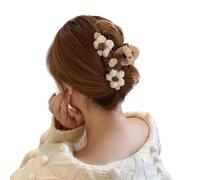 Accessorio per capelli alla moda con fiore lavorato a maglia, versatile e robusto accessorio per capelli