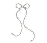 Accessorio per capelli alla moda con perle delicate e fiocco, decorazioni per capelli accattivanti per gli appassionati di moda