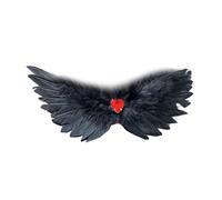 Accessorio per capelli alla moda con piume bianche e nere con disegni ad ali e strass per donne alla celebrazione leggero e confortevole fermaglio per capelli