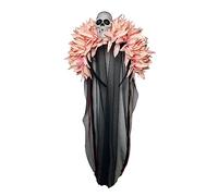 Accessorio per capelli con teschio in pizzo, ornamento decorativo per Halloween, vacanze, compleanno, accessorio per il giorno dei morti