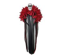 Accessorio per capelli con teschio in pizzo, ornamento decorativo per Halloween, vacanze, compleanno, accessorio per il giorno dei morti