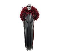 Accessorio per capelli con teschio in pizzo, ornamento decorativo per Halloween, vacanze, compleanno, accessorio per il giorno dei morti