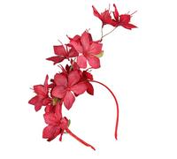 Accessorio per capelli da sposa, realistico, con fiori di gelsomino, ornamento floreale per capelli adatto per donne e ragazze copricapo con fiori di alta simulazione