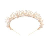 Accessorio per capelli da sposa regolabile, stile vintage, perle finte, fascia per capelli leggera, ornamento per capelli, fascia per capelli da sposa per donne