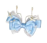 Accessorio per capelli fatto a mano per bambini, con fiocco e rete, decorazione per capelli per stili dolci e amanti della moda