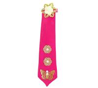 Accessorio per capelli in stile coreano con, Rose Red | Profilo del nastro a punta lunga, accenti perline effetto perla, dettagli decorativi straordinari per festival e