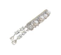 Accessorio per capelli multiuso con nappe e fiori argentati, per donne che apprezzano una miscela di eleganza moderna e tradizionale