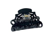 Accessorio per capelli natalizi Clip per artiglio per capelli con mascella nera per la stagione Halloween, Clip in PVC lucido primaverile per look da metà stagione Accessorio stagionale Morsetto