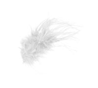 Accessorio per capelli piumato con disegni naturali drappeggiati per donne che cercano una dichiarazione di moda unica