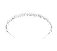 Accessorio per capelli principessa a cinque punte con zircone brillante e lega rame per la fascia per capelli a grappolo stelle per feste compleanno, feste matrimonio