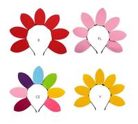 Accessorio per capelli radiante con sette accenti a forma, Color | Sette accenti decorativi, disposizione radiante chiara, look riconoscibile a tema solare, 1 fascia