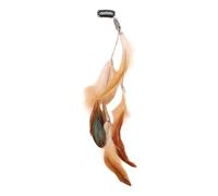 Accessorio per capelli unico con nappe piumate, fascia lunga per donne che abbracciano le vibrazioni, adatto per look casual e da festa