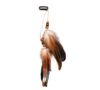 Accessorio per capelli unico con nappe piumate, fascia lunga per donne che abbracciano le vibrazioni, adatto per look casual e da festa, clip per capelli con nappe alla moda