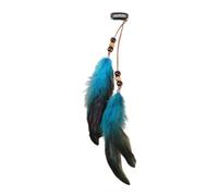 Accessorio per capelli unico con nappe piumate, fascia lunga per donne che abbracciano le vibrazioni, adatto per look casual e da festa