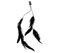 Accessorio per capelli unico con nappe piumate, fascia lunga per donne che abbracciano le vibrazioni, adatto per look casual e da festa