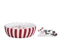 Accessorio per casa delle bambole Nidi per cuccioli e gatti Design Sviluppa l'immaginazione Squisita fattura Accessori per la decorazione della casa delle bambole per 1 12 Mobili (Gatto + nido)