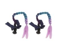 Accessorio per Casco Intrecciato a Treccia Tripla con Fiocco | Casco Scooter e Veicoli a Due Ruote, Attacco senza Colla Né Attrezzi, Filo Termoresistente