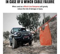 Accessorio per cavi per argani arancione Accessorio robusto di recupero