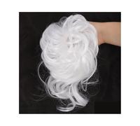 Accessorio per chignon disordinato da donna, morbido e naturale, con elastico, extension leggera a coda di cavallo, da indossare tutti i giorni, per donne e ragazze (biondo platino)