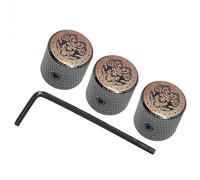 Accessorio Per Chitarra, 3 Manopole A Cupola Per Controllo Tono Volume Chitarra, Cappucci Per Potenziometro In Metallo Accessorio per Chitarra Strumento