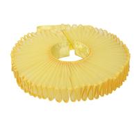 Accessorio per collare collo | Pieghe strutturate velate, forma circolare gorgiera, chiusura a nastro, styling per feste, abbigliamento