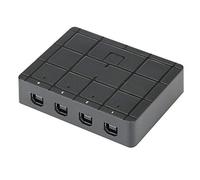 Accessorio per Computer, Splitter USB 4-in 1-out Switcher Accessorio per Computer per Windows 98/7/8.1/ME/2000/XP, One-Key può Controllare Una Porta, Plug And Play, Supporta la Risoluzione 1920x1080