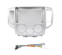 Accessorio Per Cornice Autoradio Doppio DIN Da 9 Pollici Pannello Plastica Per Nissan NV200 2010-2018 Kit Di Montaggio Sul Cruscotto Cornice Autoradio(Silver Frame Cable)