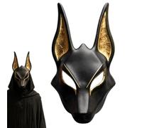 Accessorio per costume da Dio - EgizianoHalloween Cosplay | Maschera da sciacallo con cinturino regolabile per feste in maschera, teatro, spettacoli teatrali, servizi fotografici