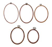 Accessorio per cucire a cerchio rotondo fai-da-te con telaio da ricamo 5 pezzi