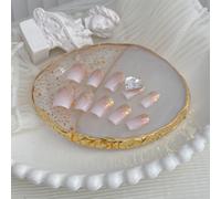Accessorio per decorazione unghie, piastra di visualizzazione in resina 3D bianca e colorata, con cristalli di resina vintage, fiori e forme laser, per uso domestico, all'aperto e in salone, decorazio