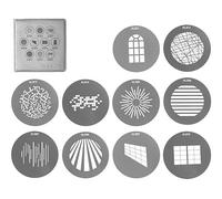 ACCESSORIO PER FLASH NANLITE Set GOBO 1, Kit di 10 dischi gobo AS-GB-B-SET1 in alluminio resistente