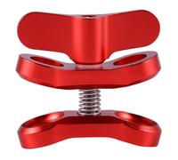 Accessorio per fotocamera: torcia subacquea con clip a farfalla, braccio di supporto in alluminio per Hero3+/4/5Gitup SJ6000, colore rosso.