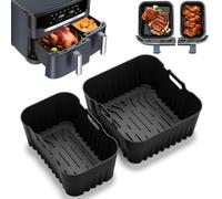 Accessorio per friggitrice ad aria calda Tefal EY942B Dual Easy Fry XXL, stampo antiaderente in silicone per friggitrice ad aria calda, stampo riutilizzabile Airfryer in silicone